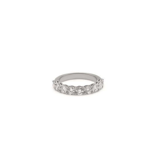 9ct Yellow Gold Half - Eternity Ring Round Cut 2.00ct - 19 Eleven Jewellers