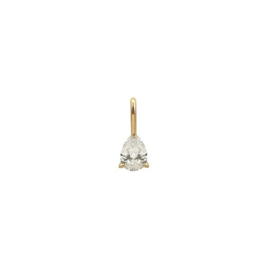 9ct Yellow Gold Pear - Cut Diamond Pendant - 19 Eleven Jewellers