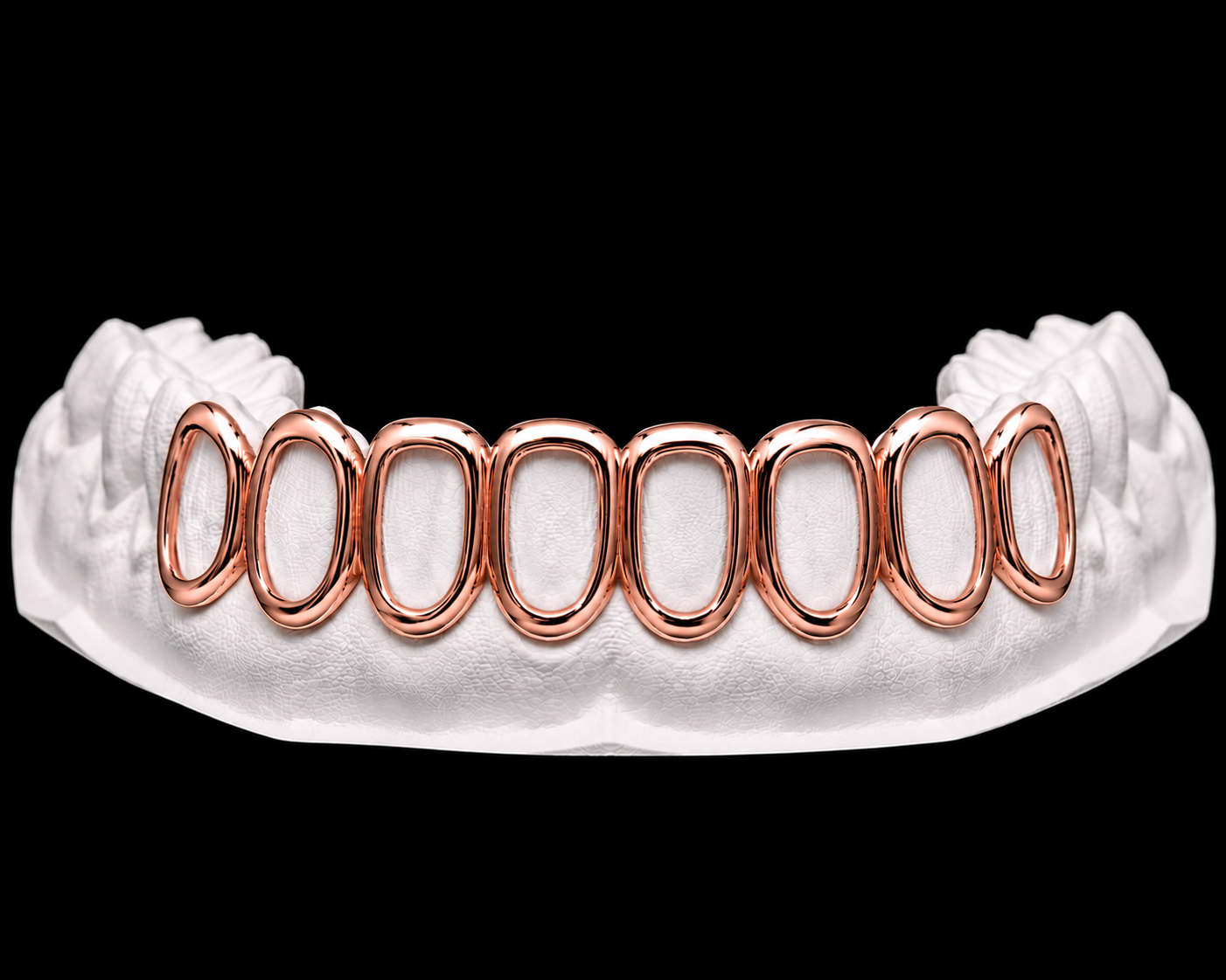 Bottom 8 Grillz — Window — Rose Gold