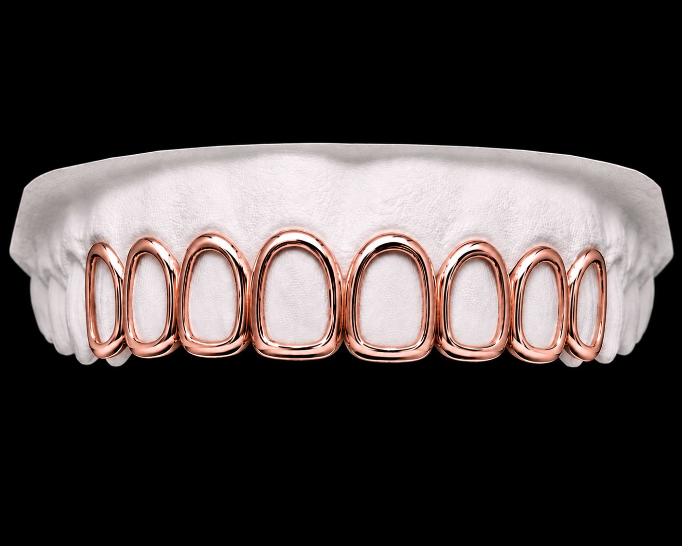 Top 8 Grillz Iced Window - Rose Gold