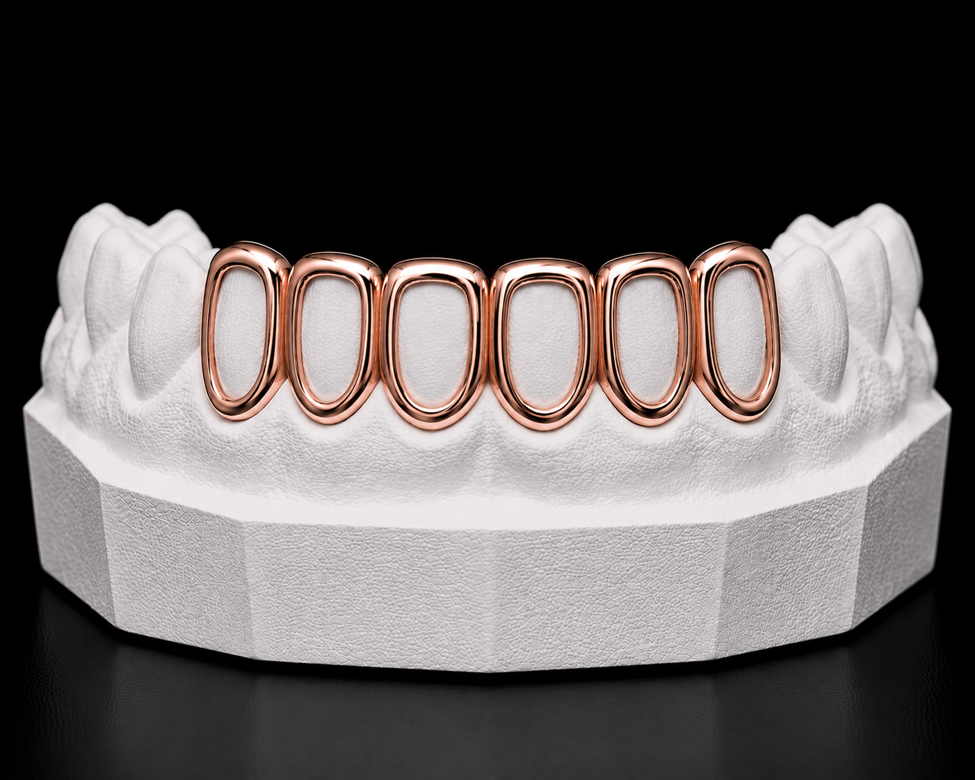Bottom 6 Grillz — Window — Rose Gold