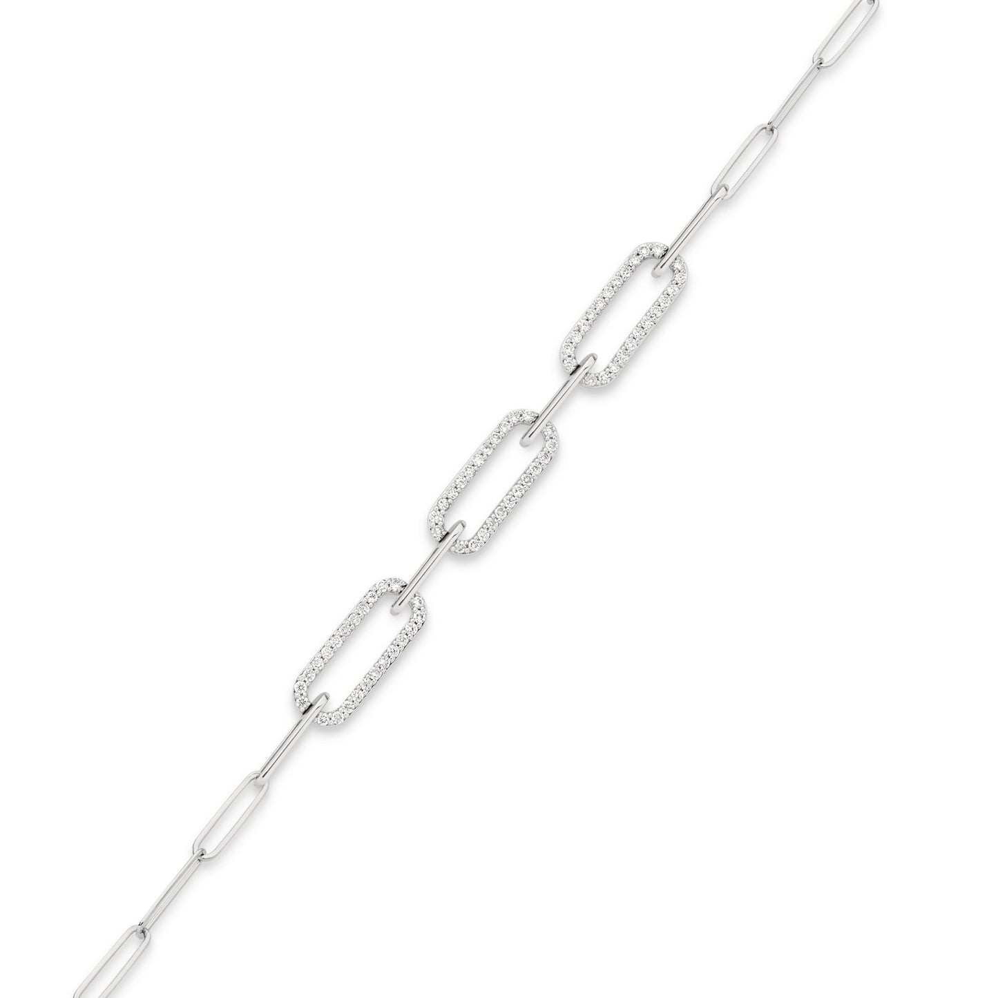 Iced Paperclip - 19 Eleven Jewellers