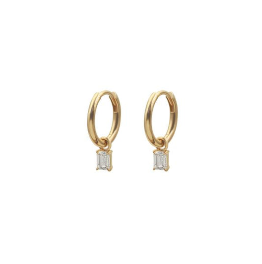 Emerald Cut Drop Hugs