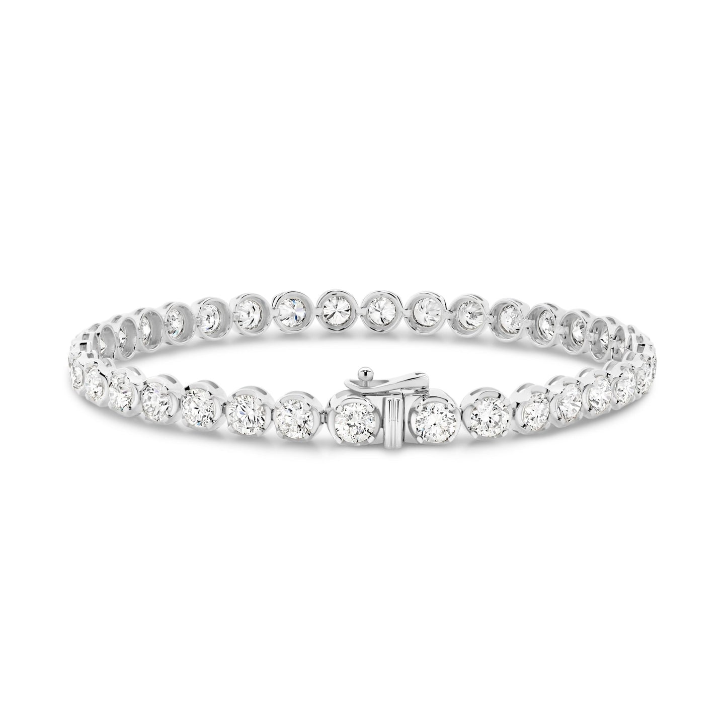 6.5ct Classic Round Tennis Bracelet — White Gold - 19 Eleven Jewellers
