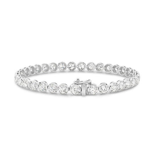 6.5ct Classic Round Tennis Bracelet — White Gold - 19 Eleven Jewellers