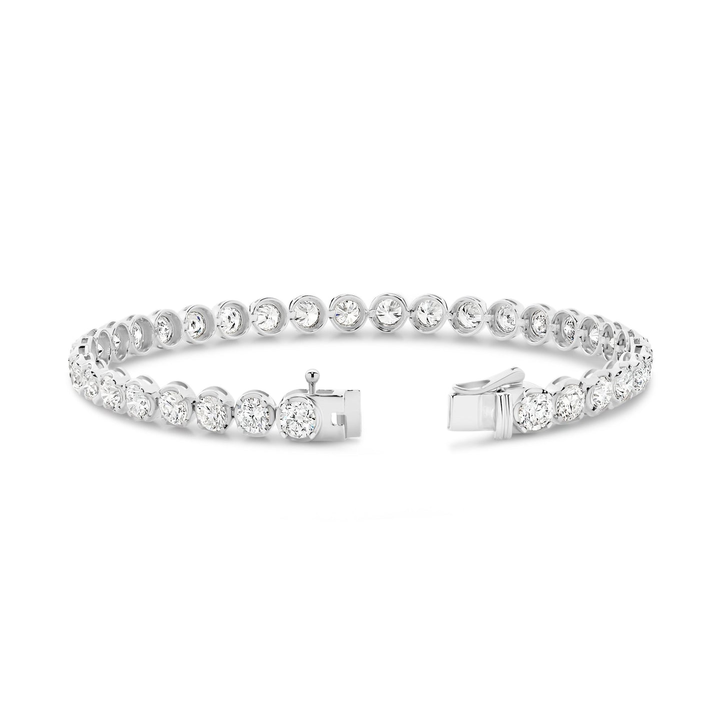 6.5ct Classic Round Tennis Bracelet — White Gold - 19 Eleven Jewellers