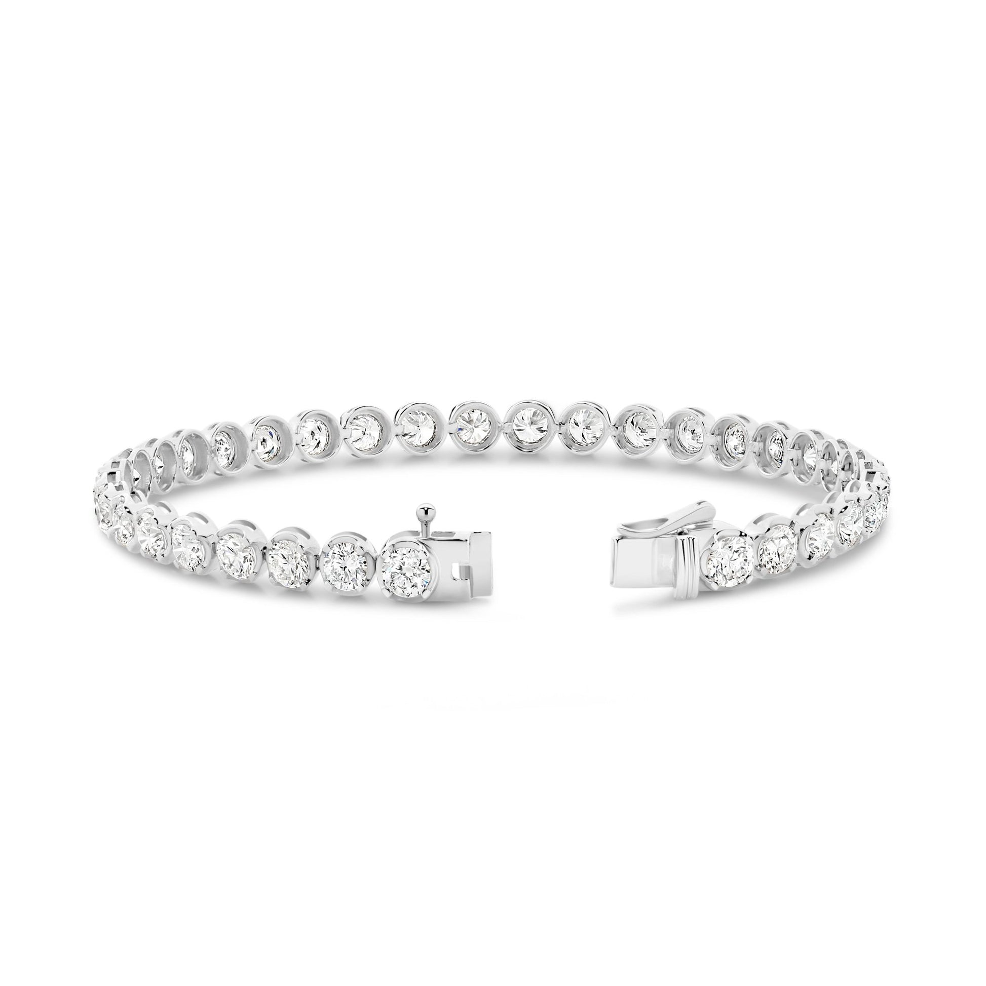 6.5ct Classic Round Tennis Bracelet — White Gold - 19 Eleven Jewellers