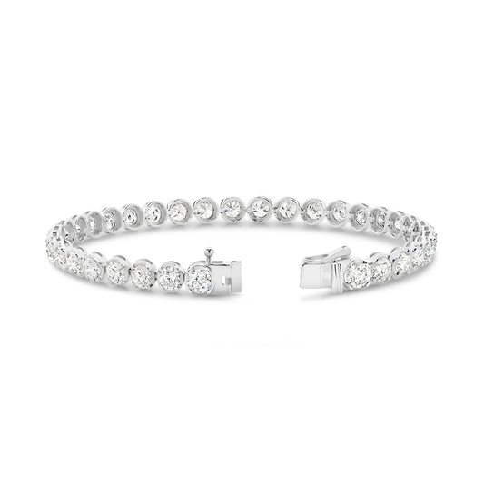 6.5ct Classic Round Tennis Bracelet — White Gold - 19 Eleven Jewellers