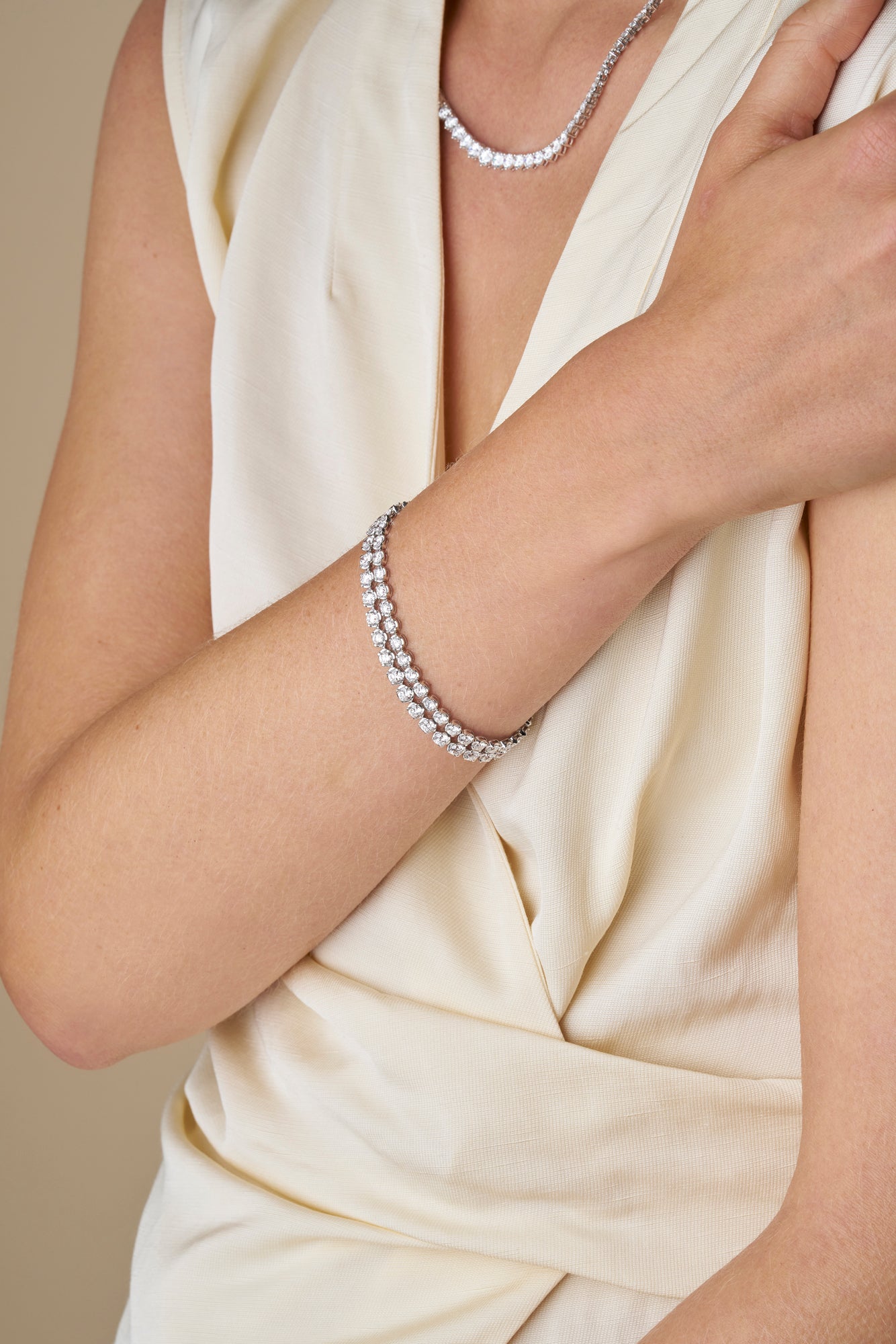 6.5ct Classic Round Tennis Bracelet — White Gold - 19 Eleven Jewellers