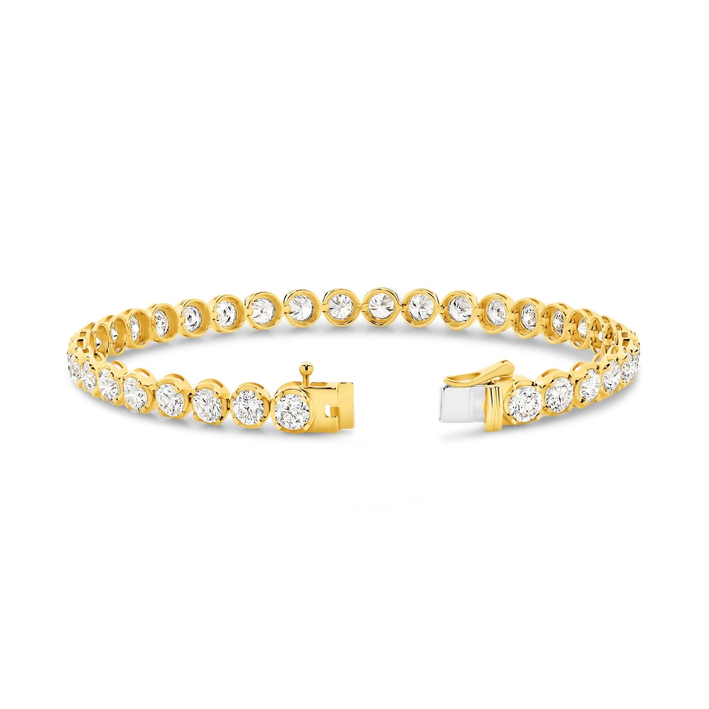 6.5ct Classic Round Tennis Bracelet — Yellow Gold - 19 Eleven Jewellers