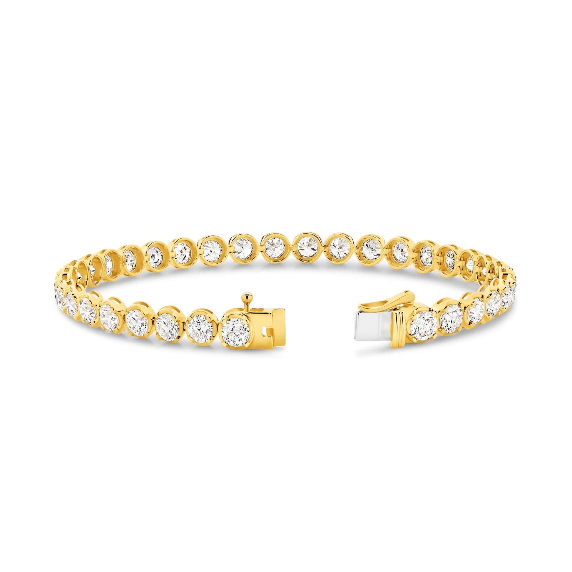 6.5ct Classic Round Tennis Bracelet — Yellow Gold - 19 Eleven Jewellers