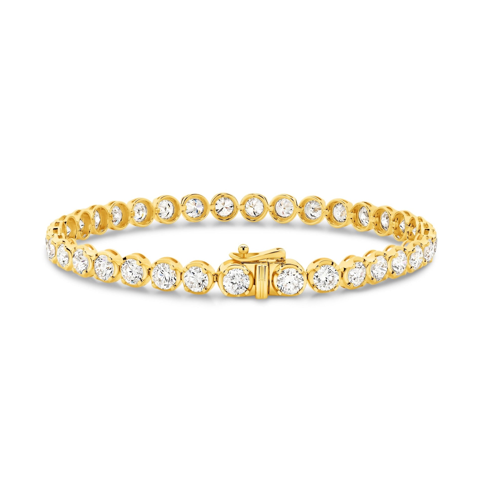 6.5ct Classic Round Tennis Bracelet — Yellow Gold - 19 Eleven Jewellers