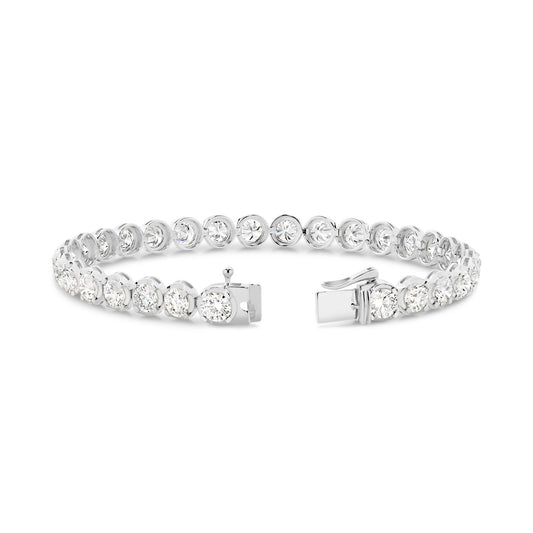 9.2ct Classic Round Tennis Bracelet — White Gold - 19 Eleven Jewellers