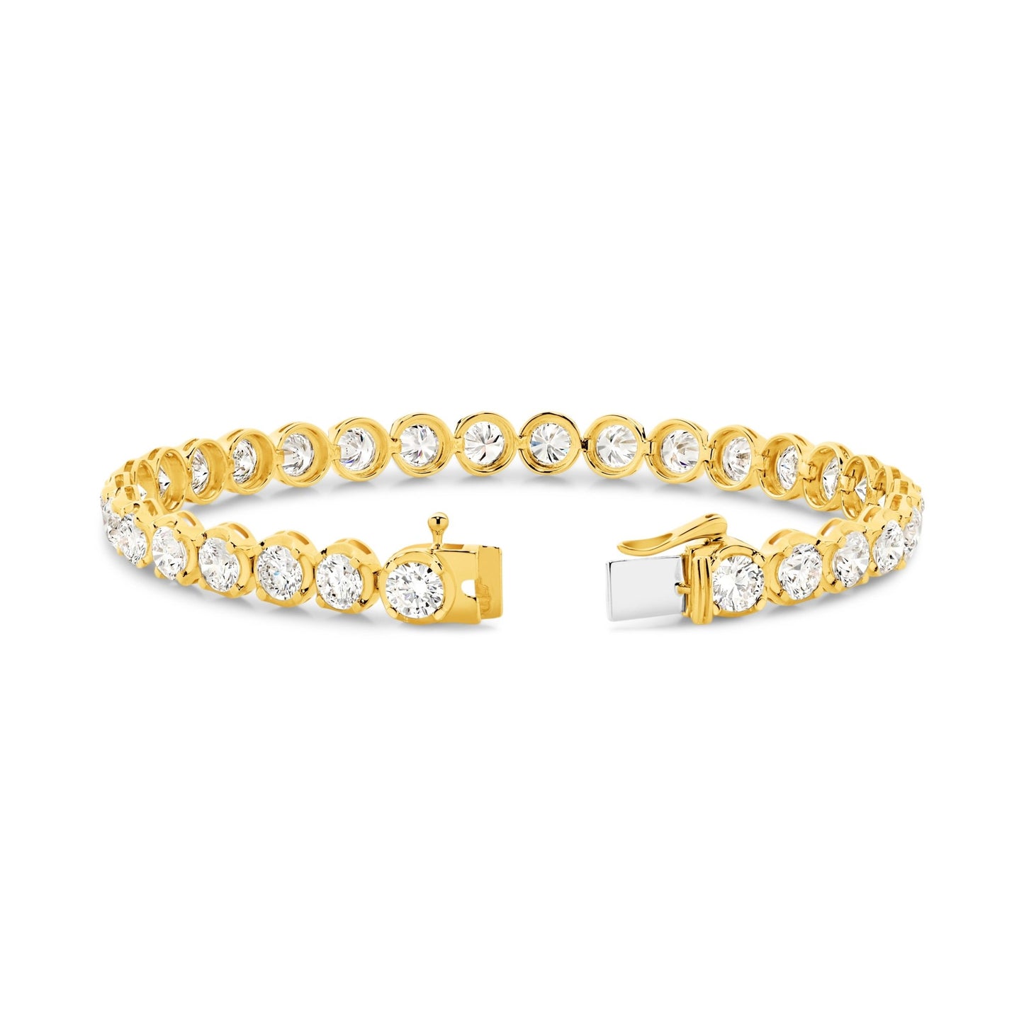 9.2ct Classic Round Tennis Bracelet — Yellow Gold - 19 Eleven Jewellers