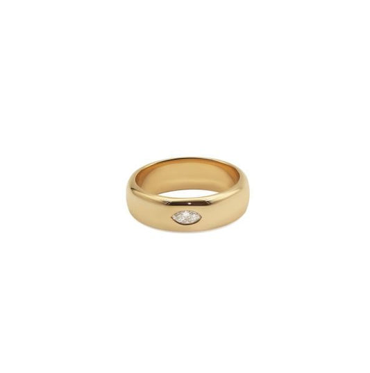 9ct Yellow Gold 6mm Ring – 0.15 ct - 19 Eleven Jewellers