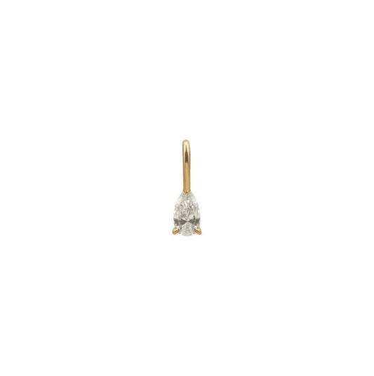 9ct Yellow Gold Pear - Cut Diamond Pendant - 19 Eleven Jewellers