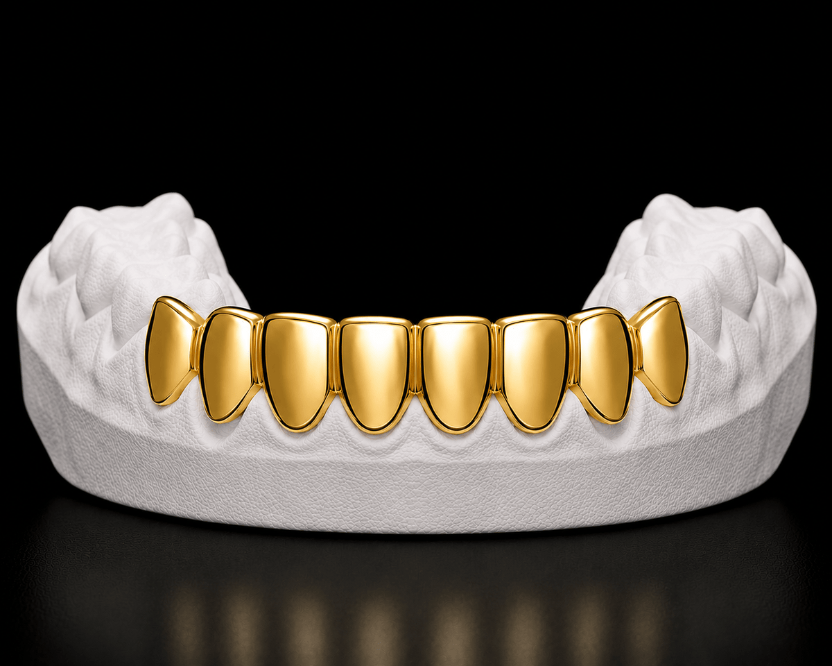 Bottom 8 Grillz — Plain Solid - 19 Eleven Jewellers
