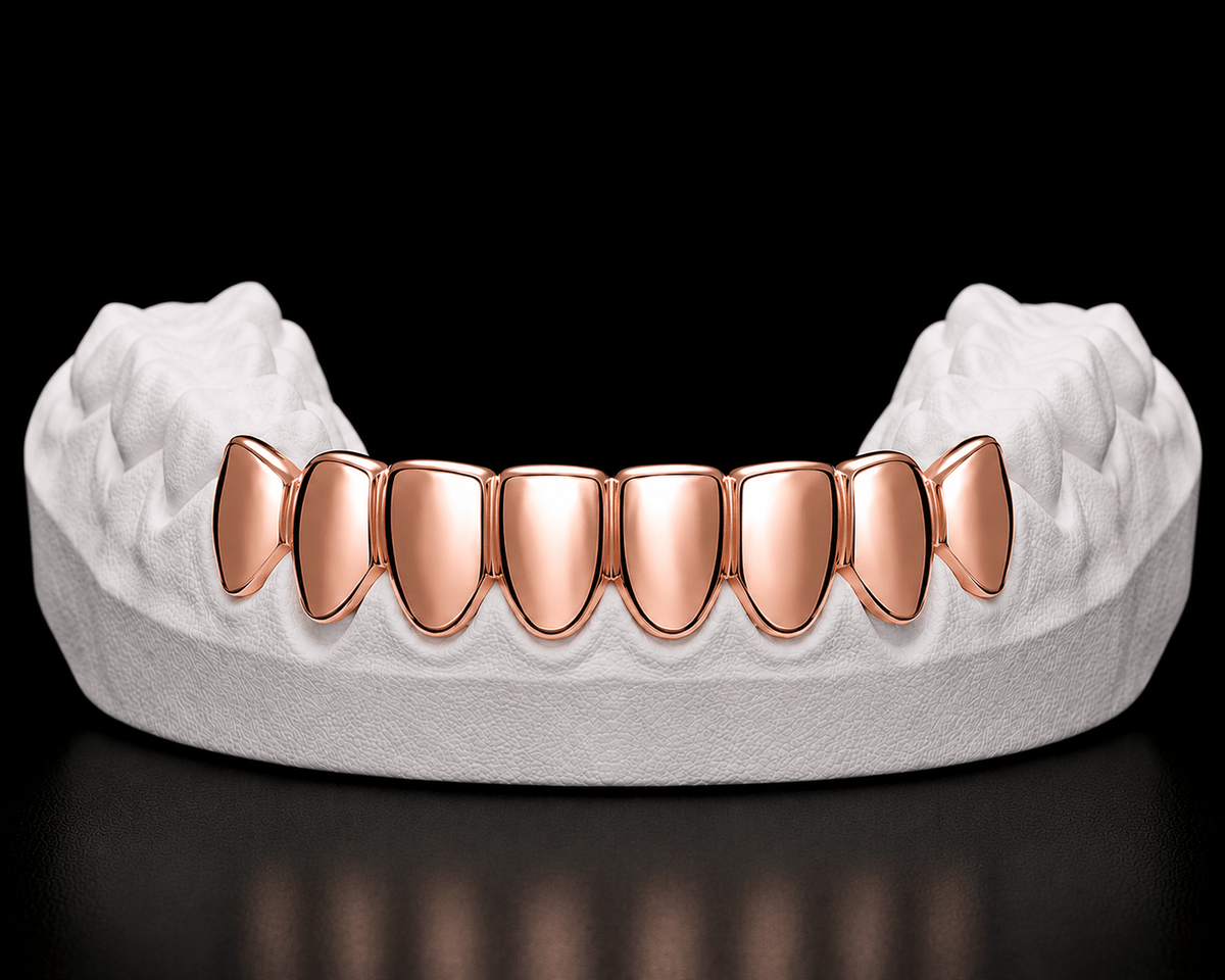 Bottom 8 Grillz — Plain Solid - 19 Eleven Jewellers