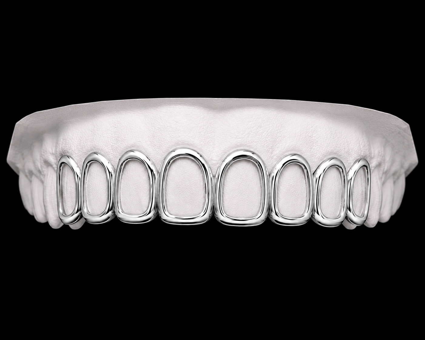 Top 8 Grillz Iced Window - Silver