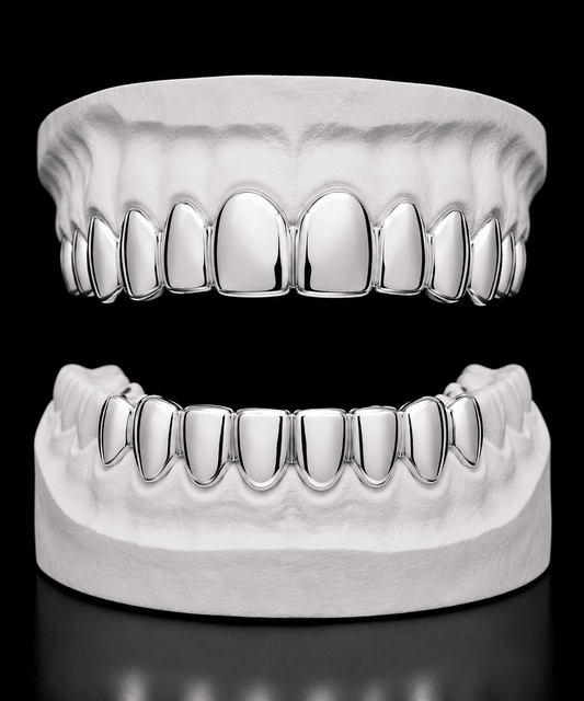Full Set Grillz — Plain Solid - 19 Eleven Jewellers