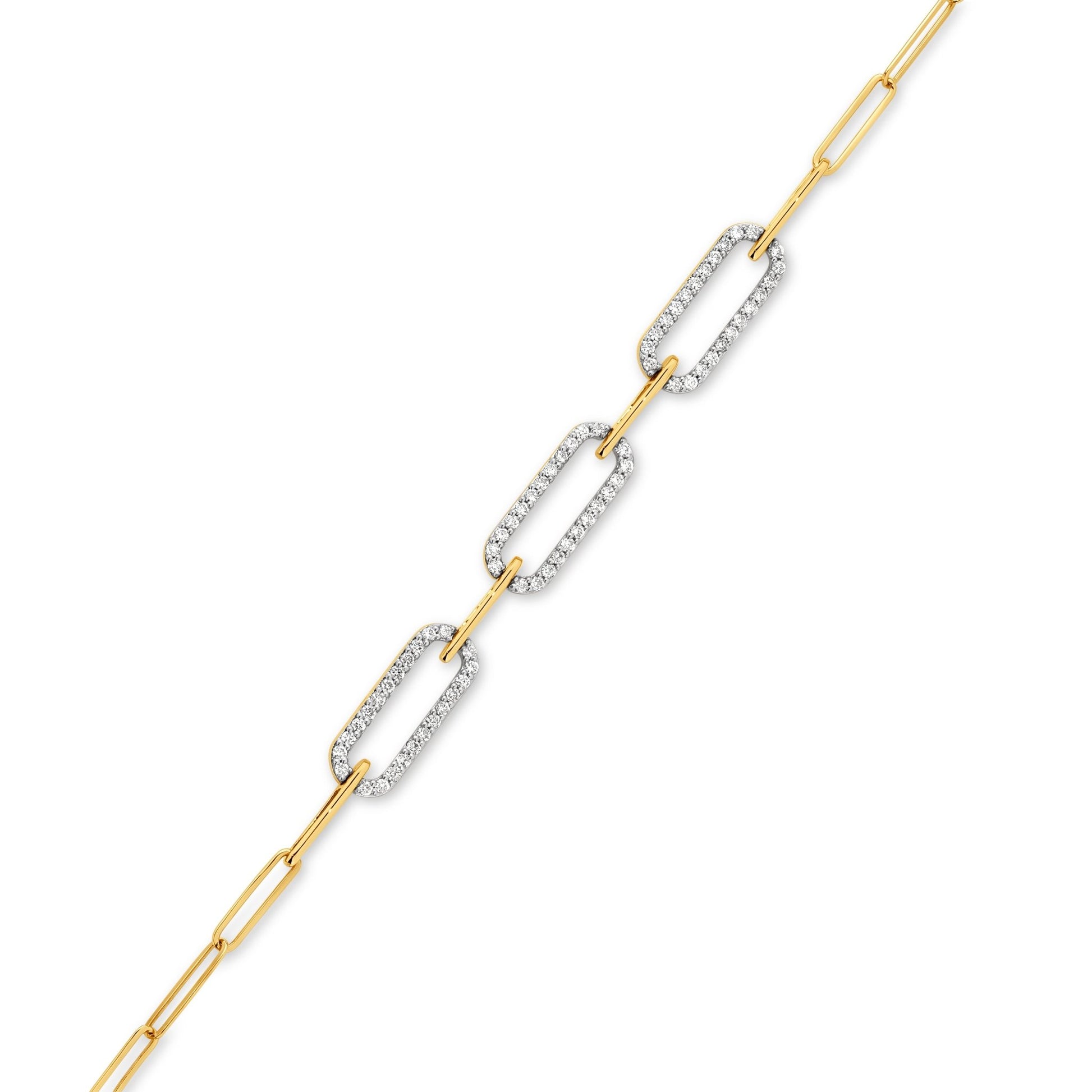 Iced Paperclip - 19 Eleven Jewellers