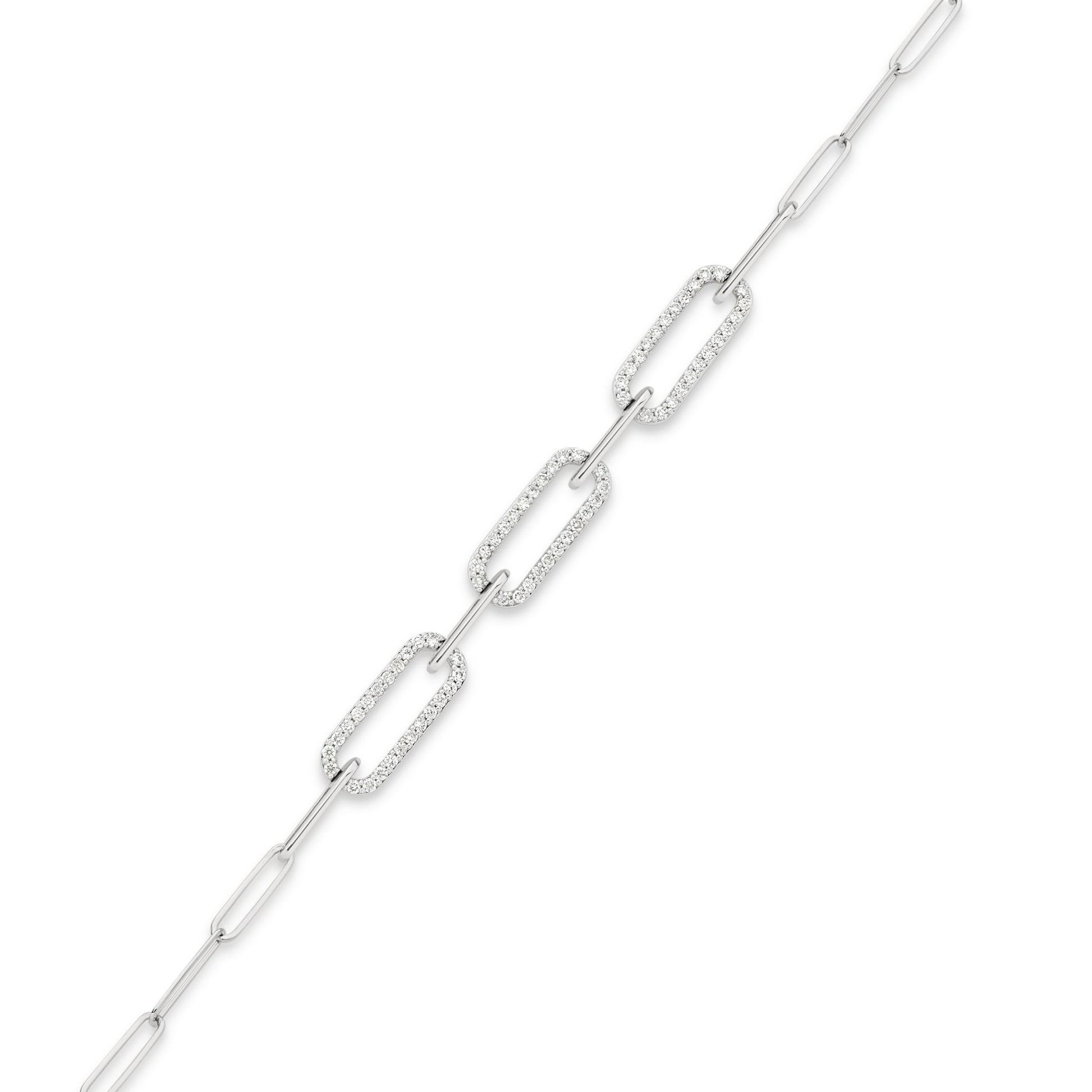 Iced Paperclip - 19 Eleven Jewellers